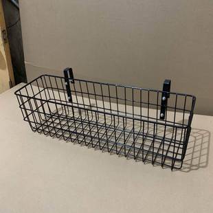 铁艺收纳筐家用杂物整理架多功能篮子金属免钉挂钩篮学校宿舍挂篮