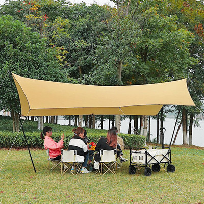天幕帐篷户外折叠便携式遮阳棚野营野餐防晒大空间露营防雨大型