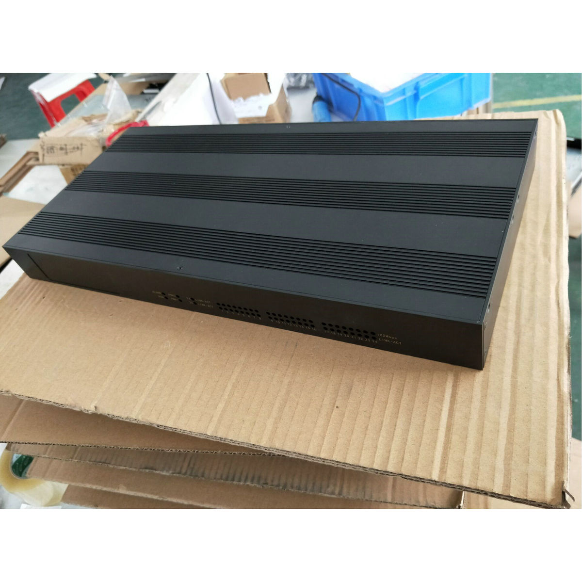 1u交换机壳体铝型材武汉箱铝型材机箱交换机外壳加工插机箱加