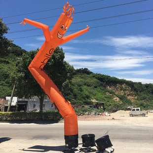 空中单双气模人充气卡通模型开业庆典广告气模批发舞星腿跳舞人偶