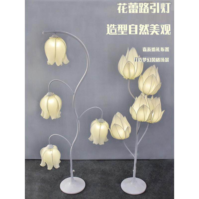 婚庆发光铃兰花蕾路引灯光装饰婚礼场景铁艺布置舞台摆件道具现场