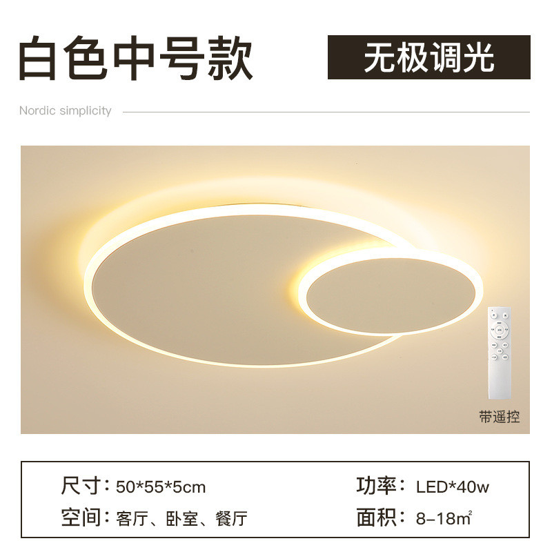 2024北欧吸顶灯新款年 简约现代房间灯具温馨浪漫创意个性卧室灯