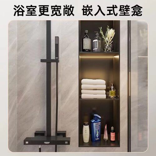 热销不锈钢壁龛柜多层成品防水耐磨电视柜嵌入式隔板卫生间浴室置