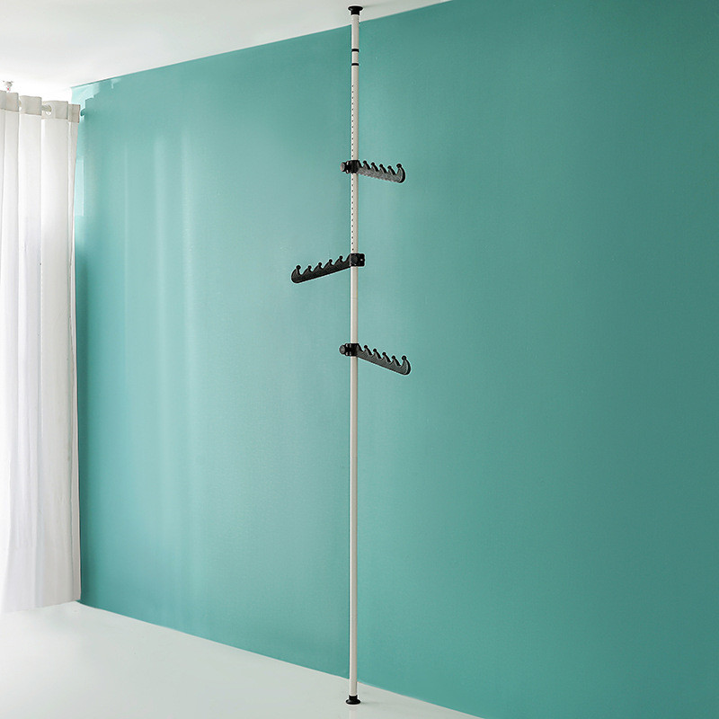 86n一件起批免打孔顶天立地衣架室内落地可包包伸缩衣服挂衣架晾