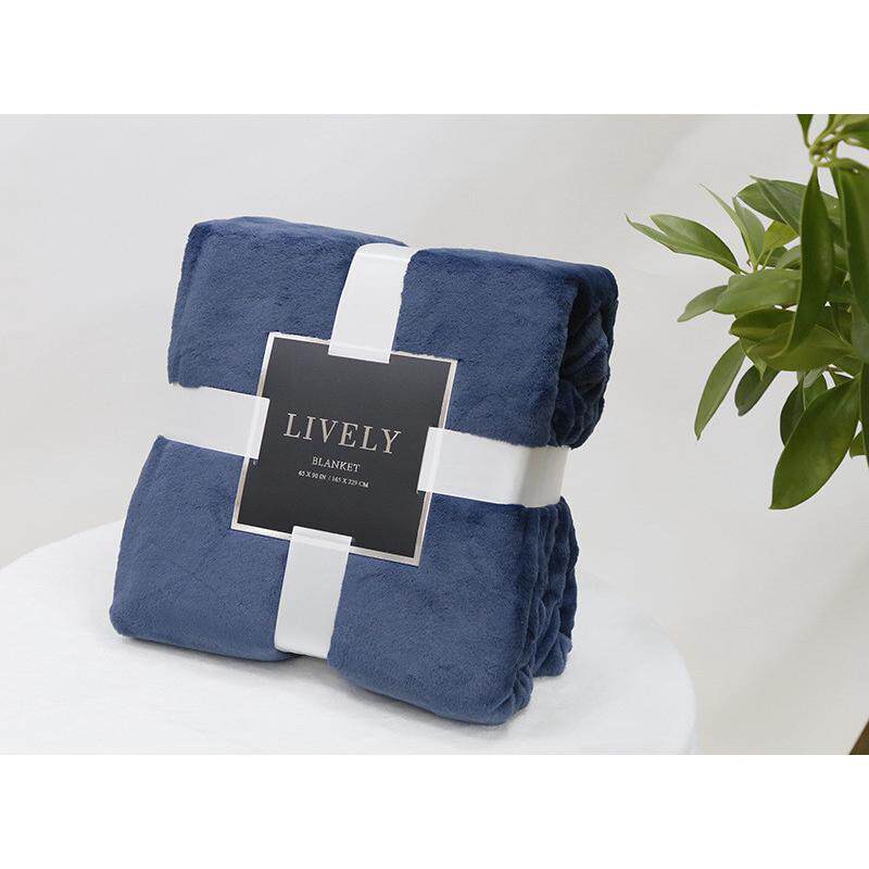 毯子法兰绒毛毯铺床加绒床单办公室午睡盖毯单人毯沙发纯色可定制