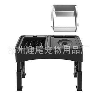 批发狗狗不锈钢升降碗可调节高度宠物碗食碗狗狗慢食碗漂浮盆狗盆