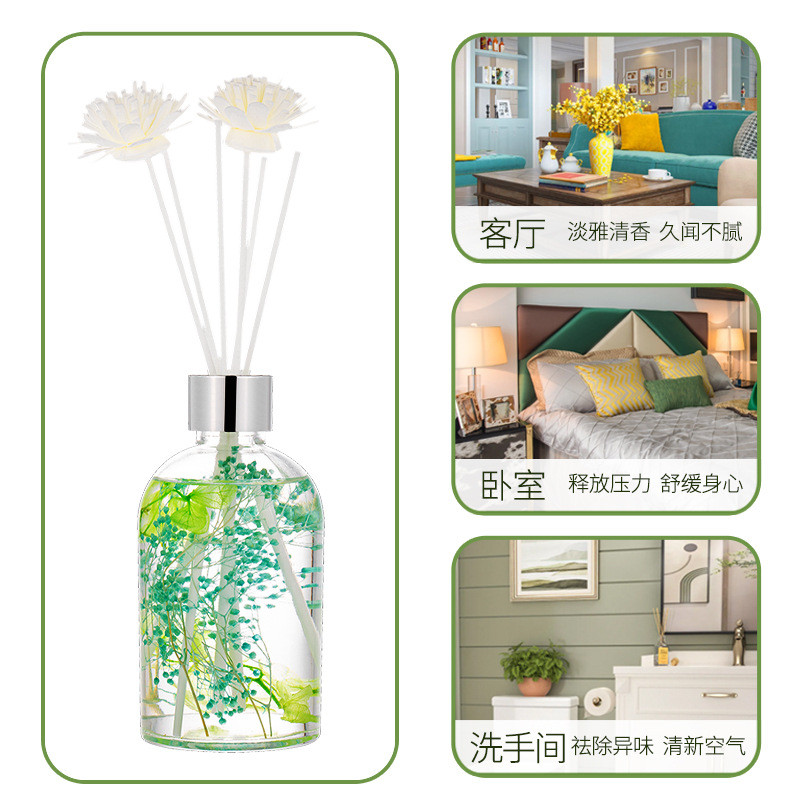 无火香薰室内香熏厕所除臭栀子花香薰摆件卫生间藤条香薰扩香