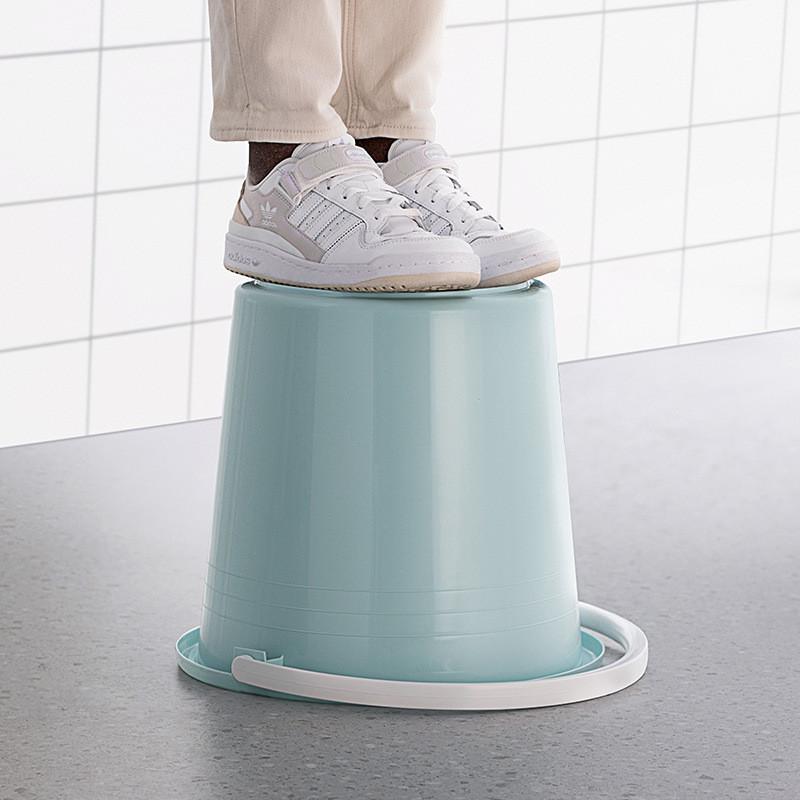 茶花水桶家用圆桶大号加厚拖把桶洗衣手提桶食品级小塑料桶胶储水