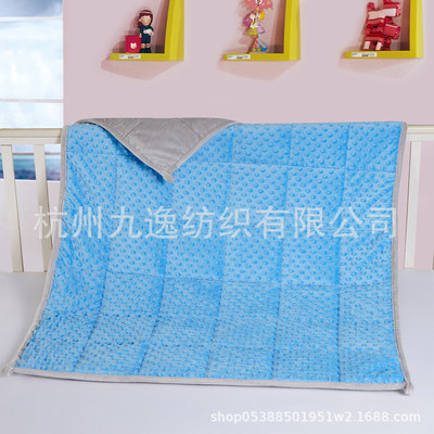热销儿童款重力被厂家可定重力舒适被套柔软毯压泡印花重力被被套