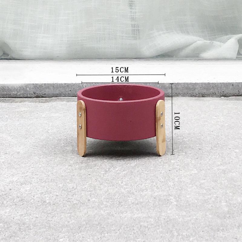 脚架多肉彩色微景观水泥盆栽绿萝植物小盆竹片北欧室内桌面摆件