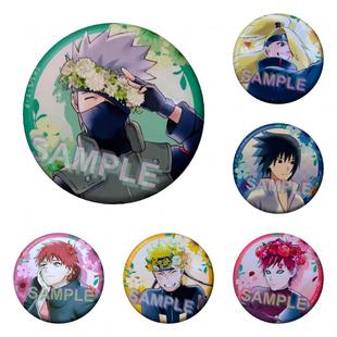 新款火影忍者 鲜花和纸系列周边卡卡西佐助我爱罗鸣人迪达拉吧唧