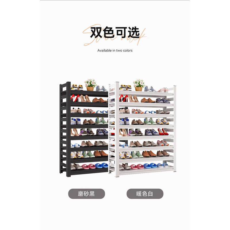 家用玄关鞋柜门口钢制鞋架子简易铁艺铁架落地多层置物架入户室内