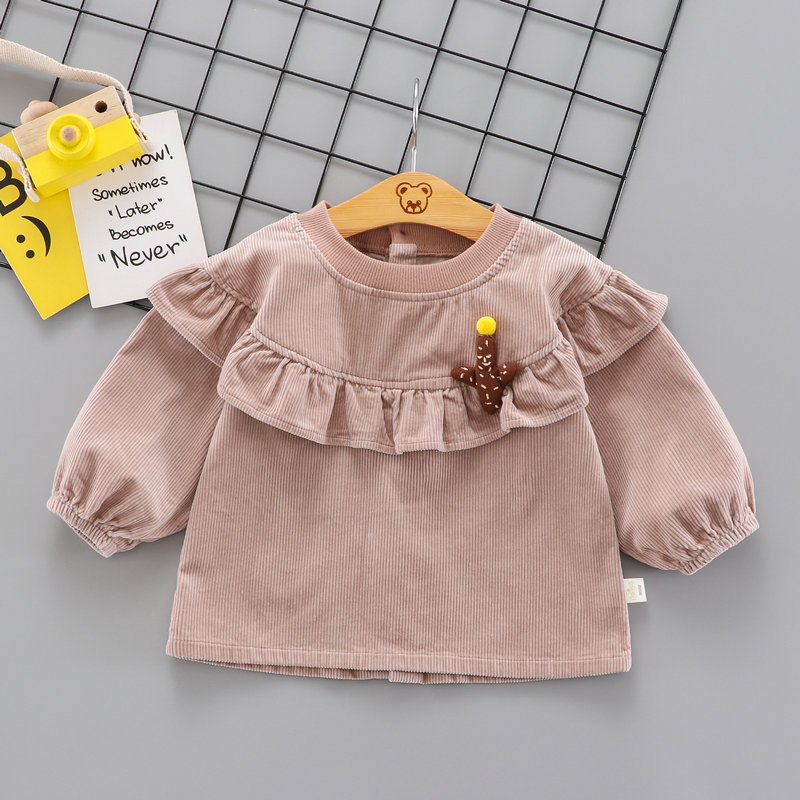 宝宝防水罩衣公主穿衣婴幼儿吃饭衣画画衣男童反围裙女孩护衣围兜