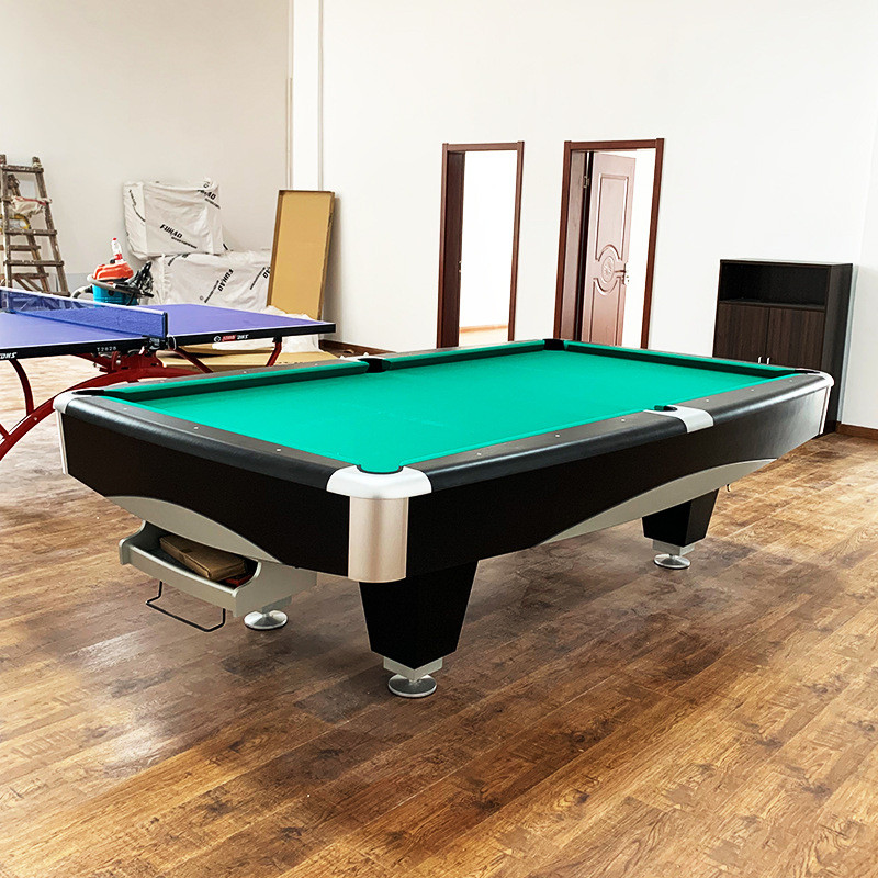 热销美式供应美式台球桌标准成人美式九球桌配件家用厂家九球桌批