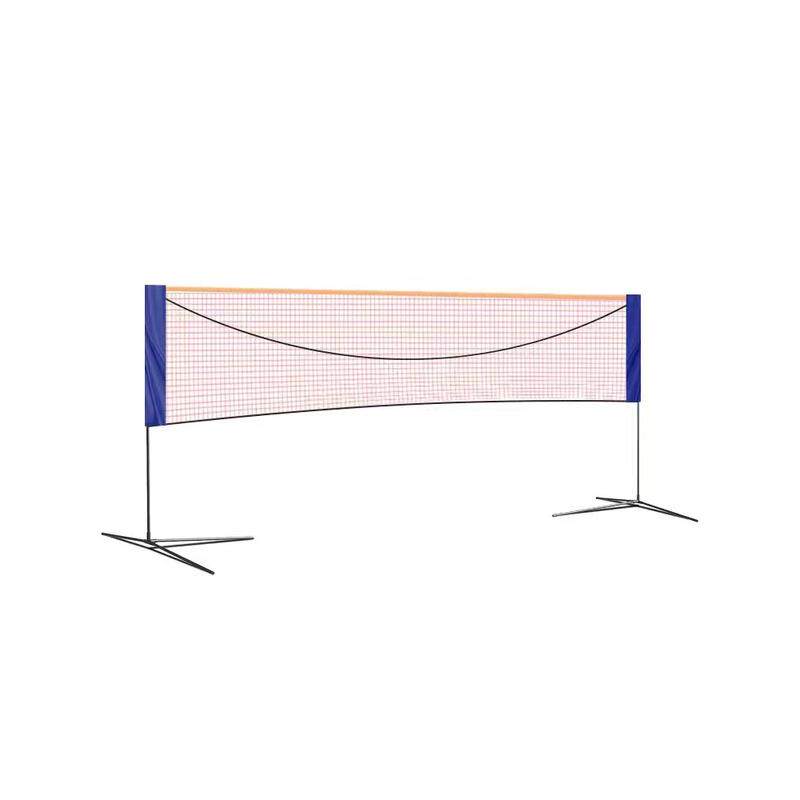 室外便捷式羽毛球网可移动可拆卸式羽毛球架子场地标准拦网柱支架