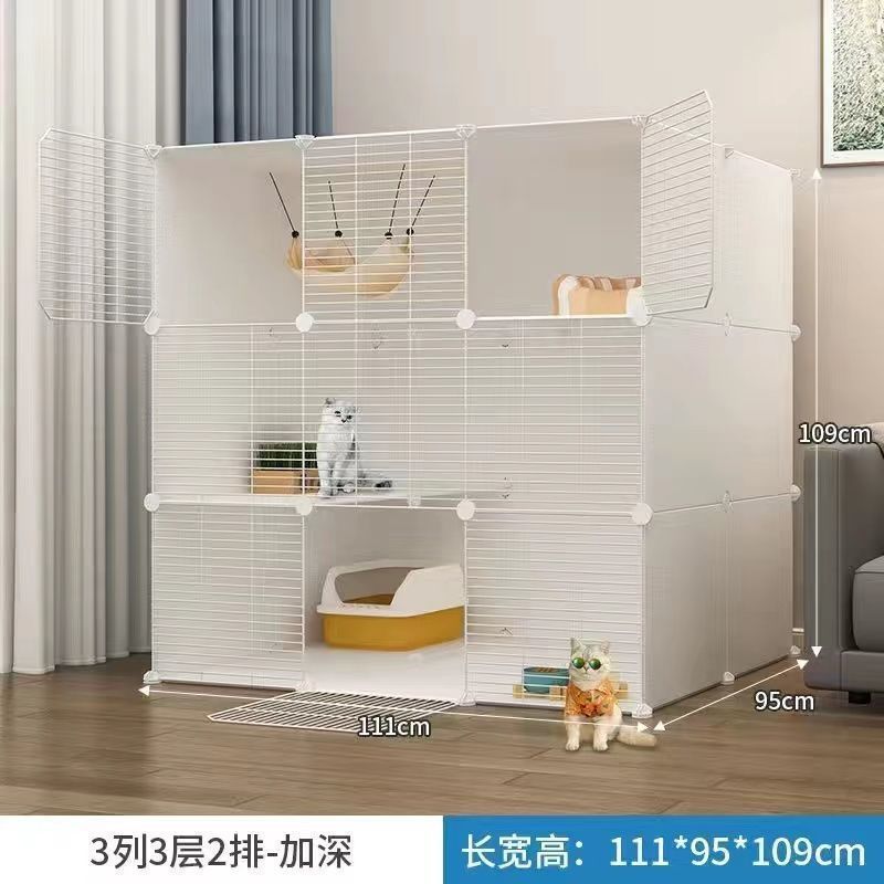 猫笼子猫屋别墅特卖家用室内幼猫三层宠物猫窝两层超大型猫咪猫舍