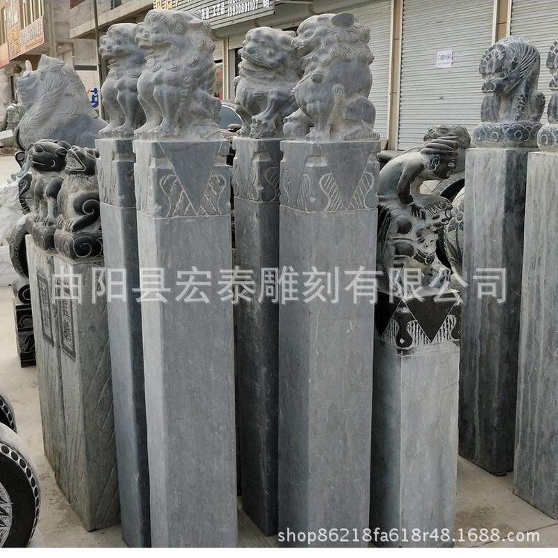 动物做旧石雕仿古拴马桩大理石柱子仿古拴马桩青石拴马桩石头柱