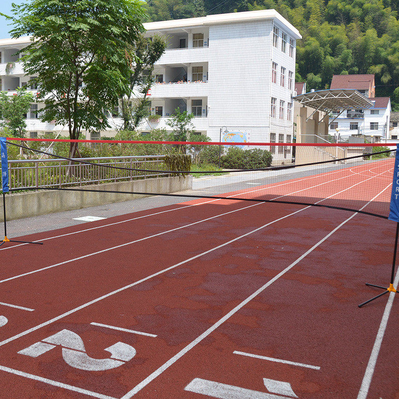 嘉博简易折叠羽毛球网架便携式球比赛移动网柱毽标准支架子