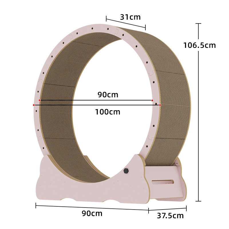 高纤脚跑步机彩色猫咪跑步机猫爬架静音不卡瓦楞纸猫跑轮猫爬架