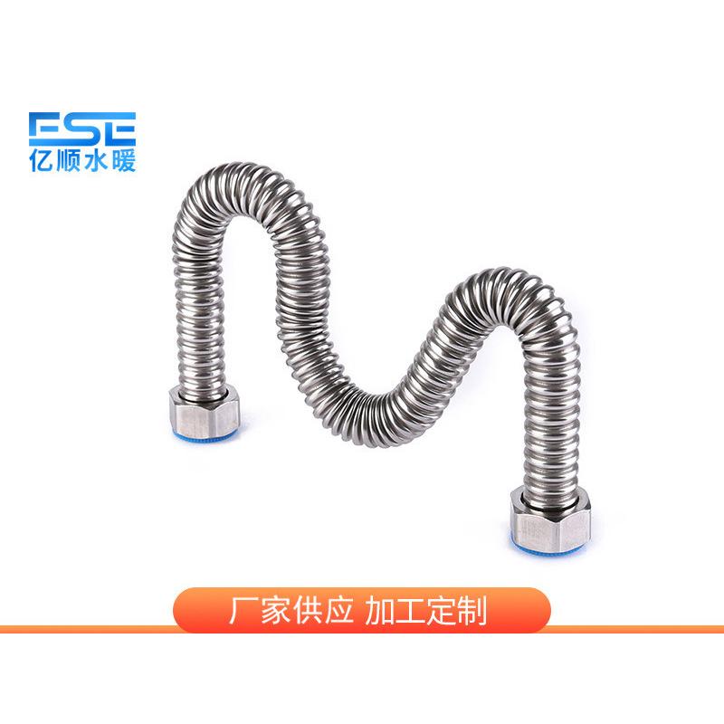 水暖厂家金属管不锈钢波纹管家用厨房管道加厚软管可弯曲供应