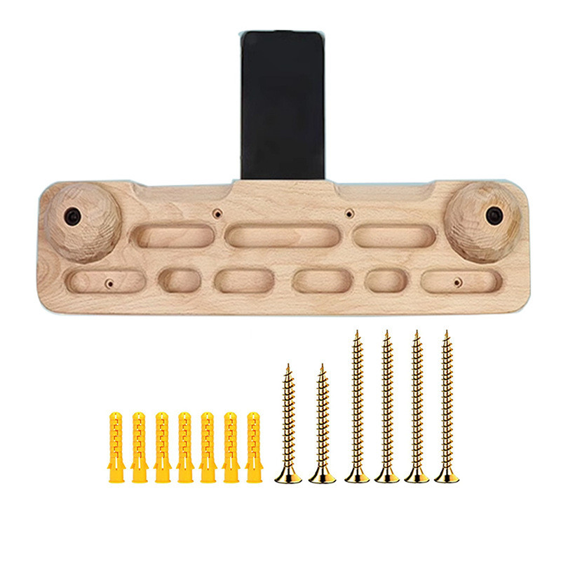 指攀岩室内力板训练器健身单杠木制握力板家用引体向上架锻炼器材