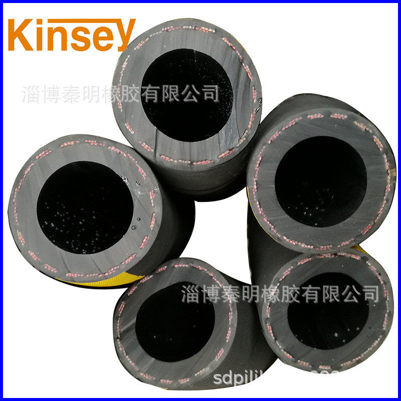 kinsey耐磨橡胶管钢丝编织船厂喷沙用加布喷砂软管32冲砂管除锈管