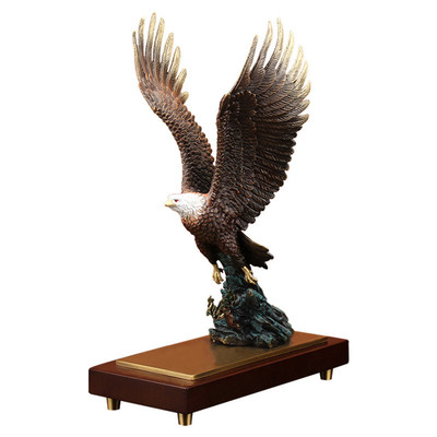 热销《大鹏展翅》全铜老鹰办公室桌新中式客厅摆件工艺品0895