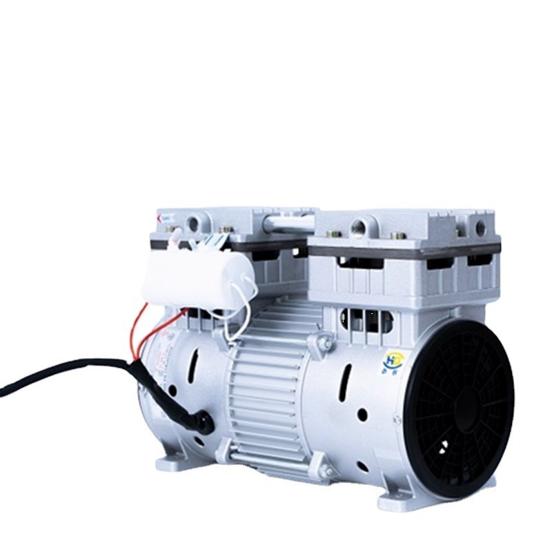 小型干式油静音空压机机头750w增压打气泵头无活塞空气压缩机