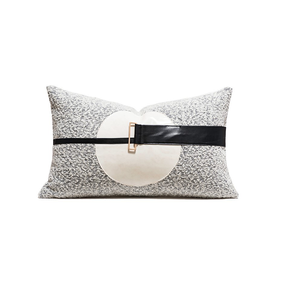 现代简约床上用品样板房诧寂风装饰抱枕搭毯家具展厅多件套摆设