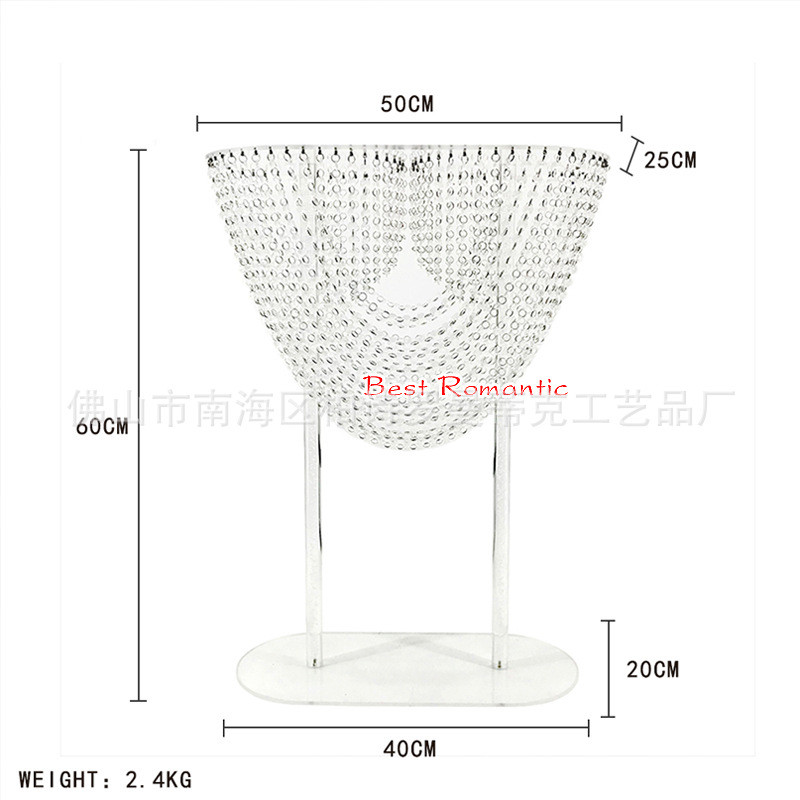新款婚庆用品亚克力水晶装饰花架婚礼主桌装饰家居橱窗布置道具