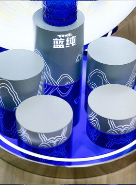 品鉴会多瓶发光展示架百年糊涂陈列摆台烟酒店高端酒类白酒酒座