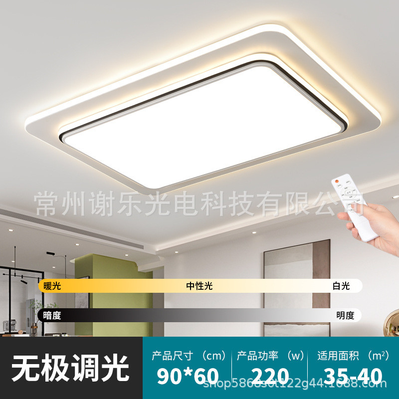 超薄长方形led客厅吸顶灯网红新款智能简约大气批发餐厅灯具卧室