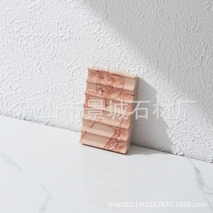 北欧风轻奢大理石香皂碟家用肥皂沥水卫生间创意收纳防滑肥皂盒