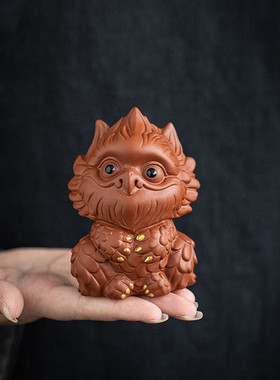 热销精品紫砂萌宠小神雕摆件创意家居客厅办公小摆设茶桌茶室可养