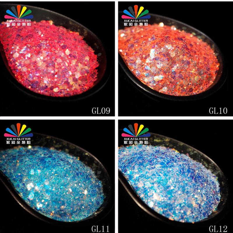 厂家直销六角夜光金葱粉系列金葱粉五金圣诞包装皮革金葱粉闪粉