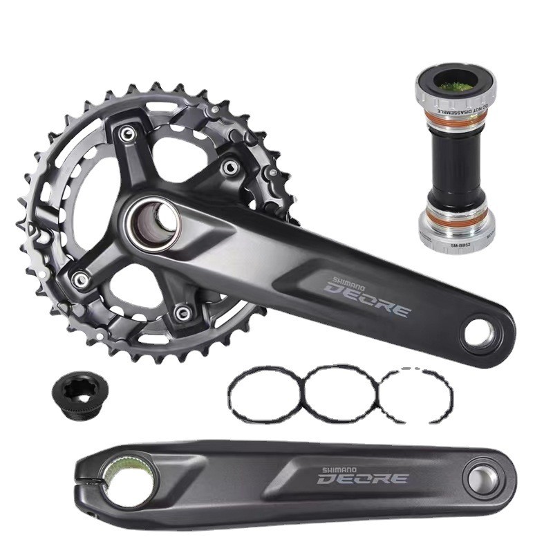 热销禧玛马诺M4100牙盘2x10速175腿长双盘不带中轴