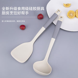 艾拓斯不粘锅硅胶铲炒菜铲子耐高温家用厨具套装工具专用硅胶锅铲