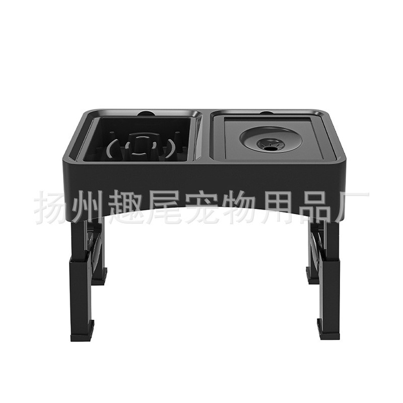 批发狗狗不锈钢升降碗可调节高度宠物碗漂浮碗狗狗慢食碗食盆狗盆