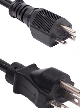 厂家供应n5-20p美规插线xn520p-b三电源插头电源线连接器插头250v