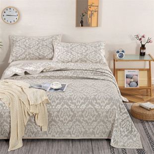 福瑞康纯亚麻凉席夏季麻 1.8m床雨露麻凉席三件套双人席子空调席