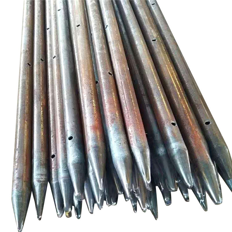 42超前小导管中空注浆锚杆边坡支护倒刺土钉棚用注浆管隧道管