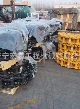 热销挖掘机链条ec140blcec200b链轨链重轮引导轮驱动齿护支架