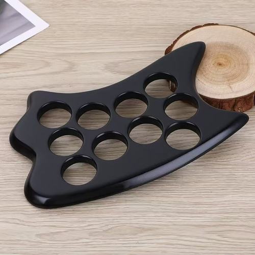 热销多功能砭石板砭石多眼大片板按摩刮痧板点穴板