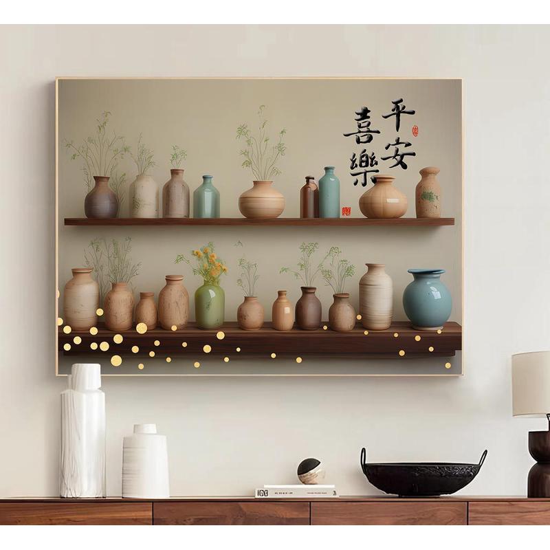 厂家晶瓷装饰画客厅画液压开合式走廊电表箱掀盖装饰画配电箱批发图片
