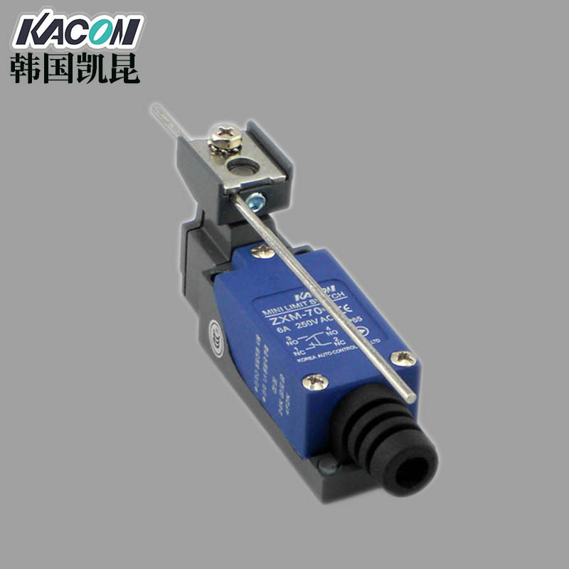 批发Kacon/凯昆ZXM-704防水行程开关6A可调金属棒铝合金限位开关