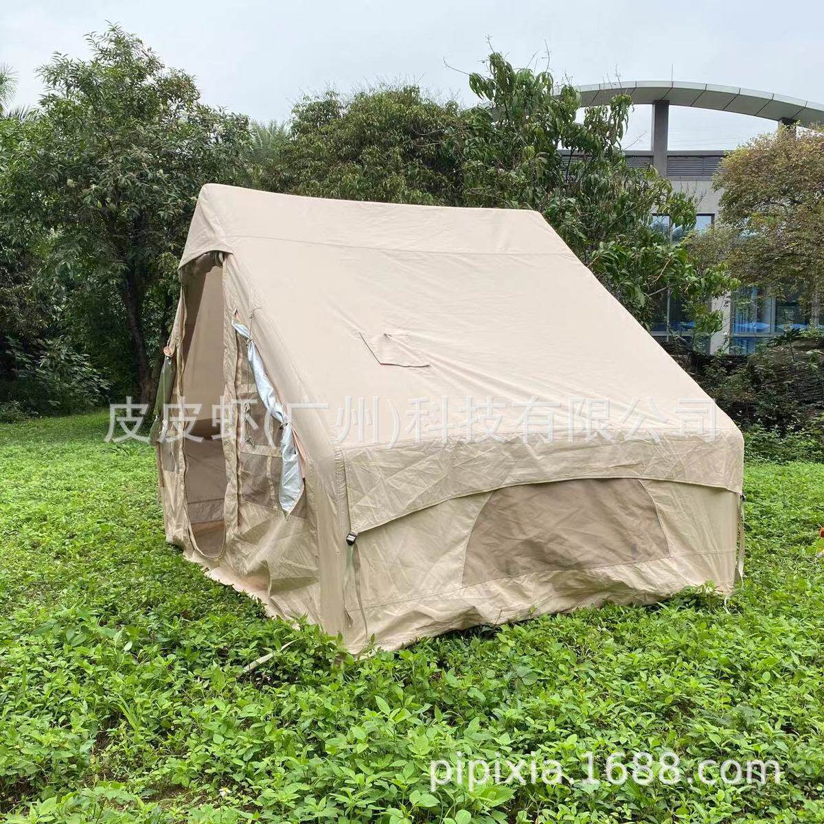 户外充气帐篷加厚防雨便携式折叠搭免野营式充气房子精致露营帐篷