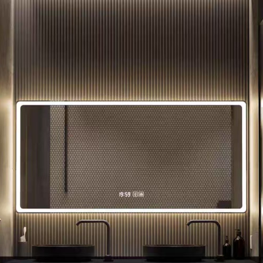 led智能镜发光浴室镜卫生间镜子触摸除雾带灯浴室镜化妆灯镜挂墙