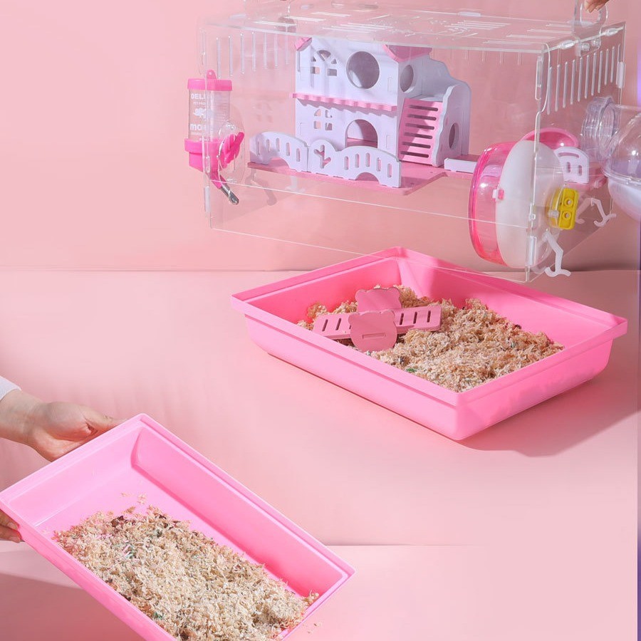 熊的大笼子仓鼠用品亚克力全套透明小用房亚克大别金丝大全房子别