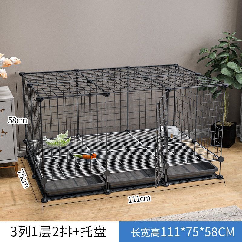 兔笼子防清尿家用室内窝带厕所自动喷粪屋养殖笼特大号兔笼宠物