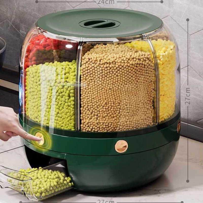 防潮家用杂粮放储防虫装大米桶密封米收纳盒米箱旋转新款2024,机械设备,其他机械设备,淘宝优惠券,粉丝福利购,淘宝优惠卷